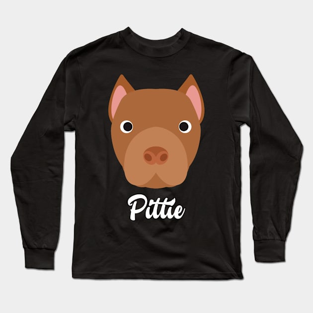 Pittie - American Pit Bull Terrier Long Sleeve T-Shirt by DoggyStyles